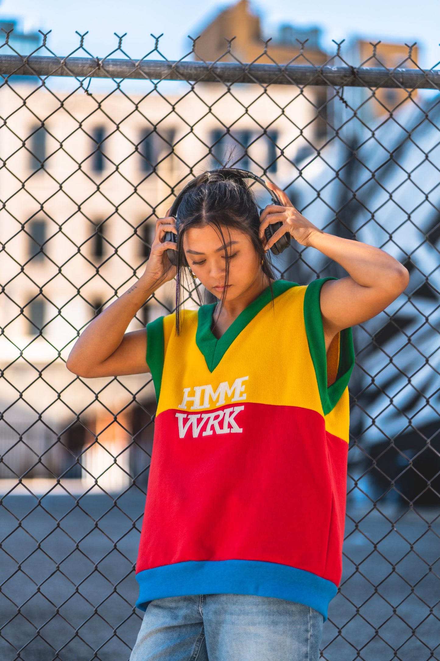 Primary Colour Block Vest